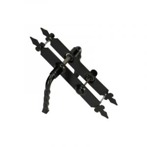 Kotarbau - Poignée de porte de wc 72 mm - Poignée de porte - Poignée de porte - Noir - Décoration universelle - Pour l'intérieur et l'extérieur - Fer