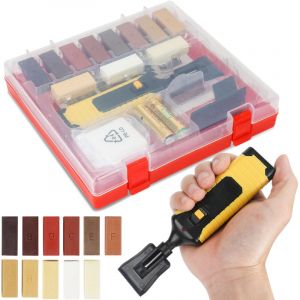 Randaco Kit de r&eacute;paration stratifi&eacute; et carrelage 17 pi&egrave;ces - 11 couleurs. Kit de r&eacute;paration pour carreaux et surfaces en bois, Kit de r&eacute;paration du