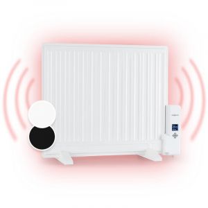 Wallander Radiateur à bain d'huile chauffage 600W écran LED - blanc