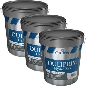 Guittet - Duliprim HydroPlus - Sous-couche acrylique - intérieurs - Pack 3 x 15 l Couleur: Blanc - Conditionnement: 15 Litres