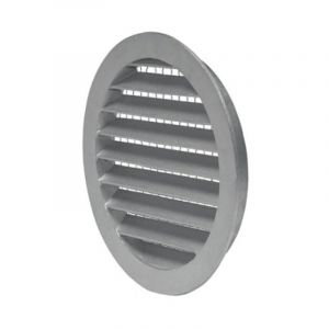 Grille extérieur mâle pare-pluie circulaire à visser - Aluminium Ø315