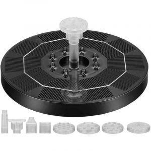 Fontaine flottante solaire, d&eacute;coration de piscine ext&eacute;rieure, mangeoire &agrave; oiseaux, fontaine de rocaille, fontaine &agrave; pompe &agrave; eau solaire, fontaine