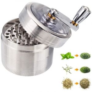 Grinder Moulin &agrave; Epic&eacute; 55mm Grinder en 4 Pi&egrave;ces Broyeur Moulin &agrave; Poivre/&eacute;pices/Sel/Caf&eacute;/Epices/Herbes de Broyage