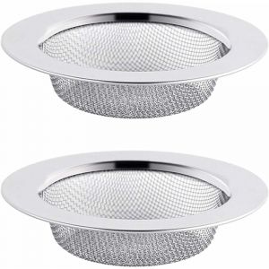 SNQ - 2PCS Filtre à Évier en Acier Inoxydable, Filtre de Vidange de 7,5 cm, Crépine d'évier, Tamis d'évier, Crépine d'évier de Cuisine