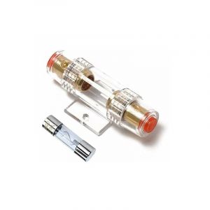 Linghhang - Porte-fusible agu 4-8 Jauge awg in-Line avec Une 100 a agu Fusible pour Voiture Audio/Alarme/Amplificateur/Compresseurs