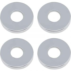 SNQ - Rosace Robinet Mitigeur Douche 4 Pièces Chromées Rosasse Ouvrante Robinetterie ø 26mm (3/4 ') Acier Inoxydable Rosace Plomberie Plate Basse for