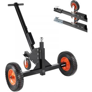Mophorn - Remorque Dolly - Capacité de charge de 1500 lb, chariot de remorque 2 en 1 avec hauteur réglable de 22' et 26', boule de 2', pneus