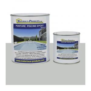 Peinture Piscine Epoxy - 2.5 Kg Gris clair Matpro
