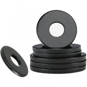 Lot de 20 Rondelle Plate, M6mm x 16mm Rondelle D'&eacute;tanch&eacute;it&eacute; Circulaire pour Vis Tige Filet&eacute;e, Noir