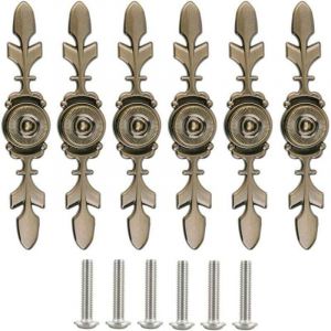 bouton commode 6 Pi&egrave;ces Boutons de Porte Bouton de Tiroir Poignee de Meuble Vintage Poign&eacute;es de Placard Bouton de Porte Vintage Boutons de Poign&eacute;e,P