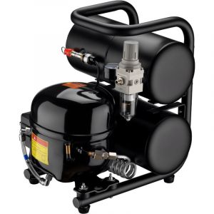Wiltec Compresseur Airbrush HO-826, compresseur d'air comprim&eacute; 45-52 l/min d'alimentation en air, compresseur pour pistolet a&eacute;rographe, r&eacute;servoir