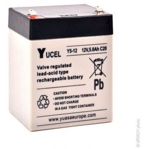 Yucel - Batterie plomb agm Y5-12 12V 5Ah F4.8