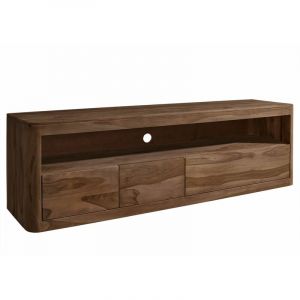 Massivmoebel24 - Meuble tv 190x50 Palissandre teinté Smoked cherry toronto 147