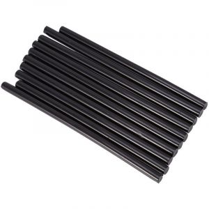 Bâtons de colle à chaud colle thermofusible bâton adhésif fonte chaude pour pistolet à colle 20W DIY Artisanat Réparations Rapides (noir) 10pcs 7