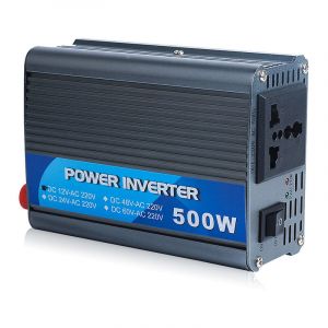 Tonchean - Onduleur de voiture 500W, 12V à 220V Prise pour chargeur d'onduleur, Noir