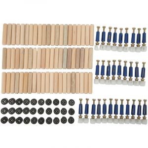 Kit de connexion 3 en 1 pour roue excentrique, &eacute;crou et vis renforc&eacute;s, fixations pour panneaux de meubles et tableaux, roue excentrique de 12 mm