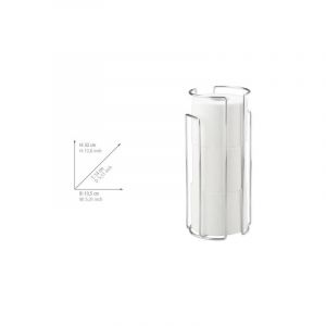 R&eacute;serve papier toilette mural, stockeur papier toilette mural ou &agrave; poser, pour 3 rouleaux de papier toilette, Acier, 14,5x32x13 cm, Brillant - Wenko