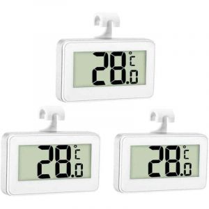 3X Thermom&egrave;tre de R&eacute;frig&eacute;rateur Thermom&egrave;tre Num&eacute;rique Cong&eacute;lateur Thermom&egrave;tre Refrigerateur Chambre Thermom&egrave;tre Cong&eacute;lateur Imperm&eacute;able avec &Eacute;cran