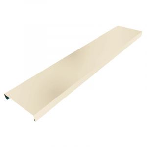 Couvertine 3m PREMIUM en alu 15/10&egrave;me - t&ecirc;te de mur Couleur - Ivoire clair - RAL 1015, Largeur - 320 mm, Longueur - 3 m lin&eacute;aires - ALUHOME