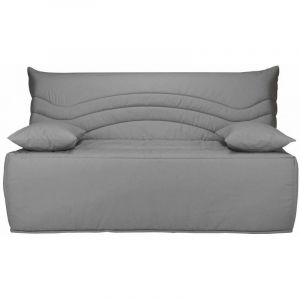 Les Tendances - Banquette bz microfibre 160x200 avec coffre Matelas Starconfort 12cm Brioca-Taupe