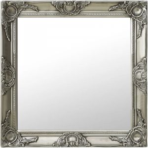 Prolenta Premium - Furniture Limited - Miroir mural style baroque 60x60 cm Argenté