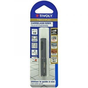 TIVOLY Foret diamant pour carrelage en gr&egrave;s, diam. 10 mm TIVOLY