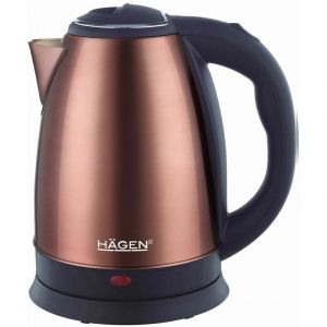 Hagen - Bouilloire &eacute;lectrique 1.8L inox sans fil cuivre HA5525-COP