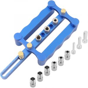Gabarit de per&ccedil;age autocentrant pour tourillons 6/8/10 mm, kit d'outils &agrave; main pour le travail du bois