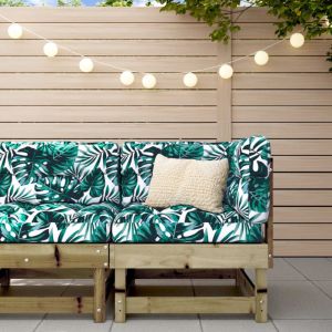 Canapé d'angle de jardin, Salon de jardin, Banquette de jardin bois de pin imprégné togp86942 DESIGN IN