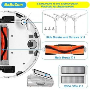 Accessoires Rempla&ccedil;ant kit pour Xiaomi Roborock S50 S51 S55 S5 S60 S65 S6, Pi&egrave;ces de rechange pour Roborock S5 Max S6 Max S6 Pure