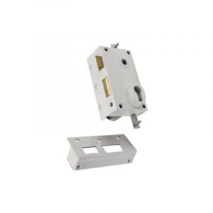 Serrure 3 points 73 A2P Sans cylindre blanc gauche Bricard 73072