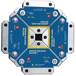 Aimant Soudure, 4 PCS Soudure Aimant Force de Maintien 13kg de Soudure Equerre de Support Positionneur Magn&eacute;tique 45 &deg; 90 &deg; 135&deg; Outils de