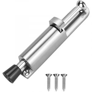 But&eacute;e de Porte &agrave; Levier Arr&ecirc;t de Porte en Alliage de Zinc Butoir de Porte Caoutchouc avec 3 pcs Vis Butoir Mural de Porte pour Cuisine Chambre Salon