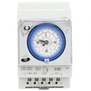 Horloge Piscine M&eacute;canique 16A 250V Programmateur Piscine Horloge Chauffe Eau 15 Minutes 24 Heures pour Hogar, Cocina, Interior, Exterior Iluminaci&oacute;n