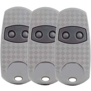 Lot de 3 cl&eacute;s de porte de voiture TOP432EE - 2 boutons - T&eacute;l&eacute;commande universelle compatible avec CAME TOP-432EE、TOP-432EV、TOP-432NA、TOP-432SA