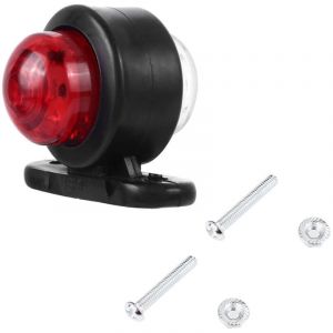 Ahlsen - 4Pcs Feux de Position Latéraux led, Lampe Latérale de Remorque 12V 24V Double Face Blanc/Rouge Feux D'avertissement Indicateurs Feux de