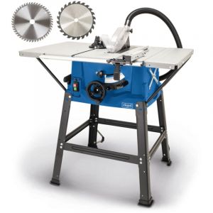 [JAMAIS UTILISÉ] Scheppach Scie circulaire sur table HS100S - Puissance 2000W - Lame Ø 250x30 mm - Hauteur de coupe max. 85 mm - Dimensions de la