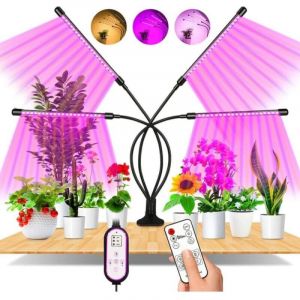 Lampe de Plante, 80 LEDs Lampe de Croissance &agrave; 360Ḟ &Eacute;clairage Horticole Avec, Lampe Pour Plante 4 T&ecirc;tes Lampe Croissance Spectre Complet Avec
