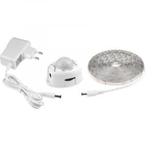 Ruban Led Avec D&eacute;tecteur De Mouvements, Bande Led Flexible Autocollante,&Eacute;tanche IP65 Avec Alimentation 12V Barre Lumineuse Pour Chambres, Salons,
