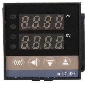 Jeffergarden R&eacute;gulateur de temp&eacute;rature num&eacute;rique PID REX C100FK02-MAN, sortie relais