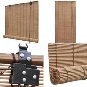 Vidaxl - Store roulant Bambou Marron 80x160 cm - Stores Vénitiens - Rideaux En Bambou - Décoration Intérieure - Habillage De Fenêtre - Intimité
