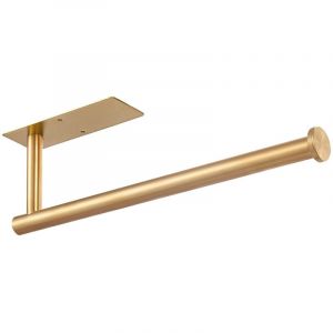 Porte-rouleaux de papier adh&eacute;sifs, porte-rouleaux de papier essuie-tout en acier inoxydable dor&eacute;, porte-rouleaux de papier mural