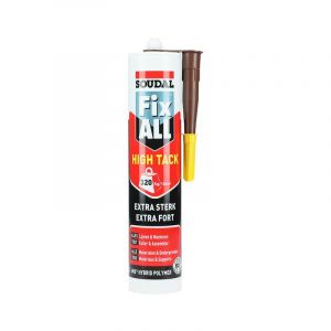 Mastic colle Fix All High Tack brun cartouche 290ml - SOUDAL - 100274 - Brun