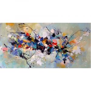 Coloré Splash Toile Tableau Peinture à lhuile Kandinsky Abstrait Murale Art Moderne Salon Decoration Tableaux 60x120cm Pas de