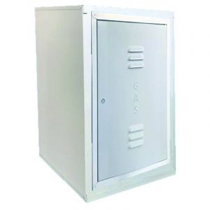 Ferrari Srl - Boîtier électronique pour compteur de gaz - Cadre en tôle galvanisée, porte en abs - H600 x L500 x P300 mm