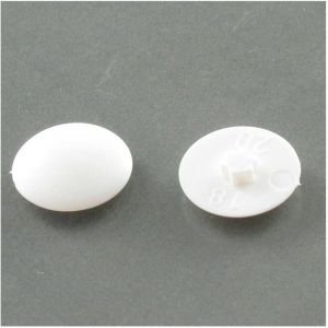Cache vis Tête fraisée TF TORX TORX T15 Diamètre de tête: 12 Nylon RAL9010 blanc pur-100 pièces