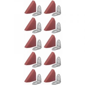 Cyclingcolors - 10x Equerre d'assemblage en métal avec cache en plastique Connecteur Angle Couvercle Meuble Caisson Etagère Capuchon Raccordement,