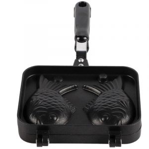 Waffle Maker, Pan &agrave; g&acirc;teau en forme de poisson Commercial antiadh&eacute;tique non stick pour le caf&eacute; &agrave; la maison
