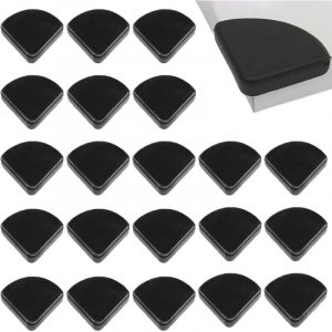 Lablanc - 50 Pièces Coin De Table Protection Bebe, Protection Coin De Table, Coin De Table, Protection Angle Meuble, Protege Coin De Table (Noir)