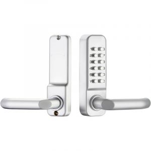 Treetalk - Serrure de Porte Mécanique Numérique avec Poignée, Serrure à Combinaison de 1 à 11 Chiffres Serrure à Code Mécanique étanche en Alliage de